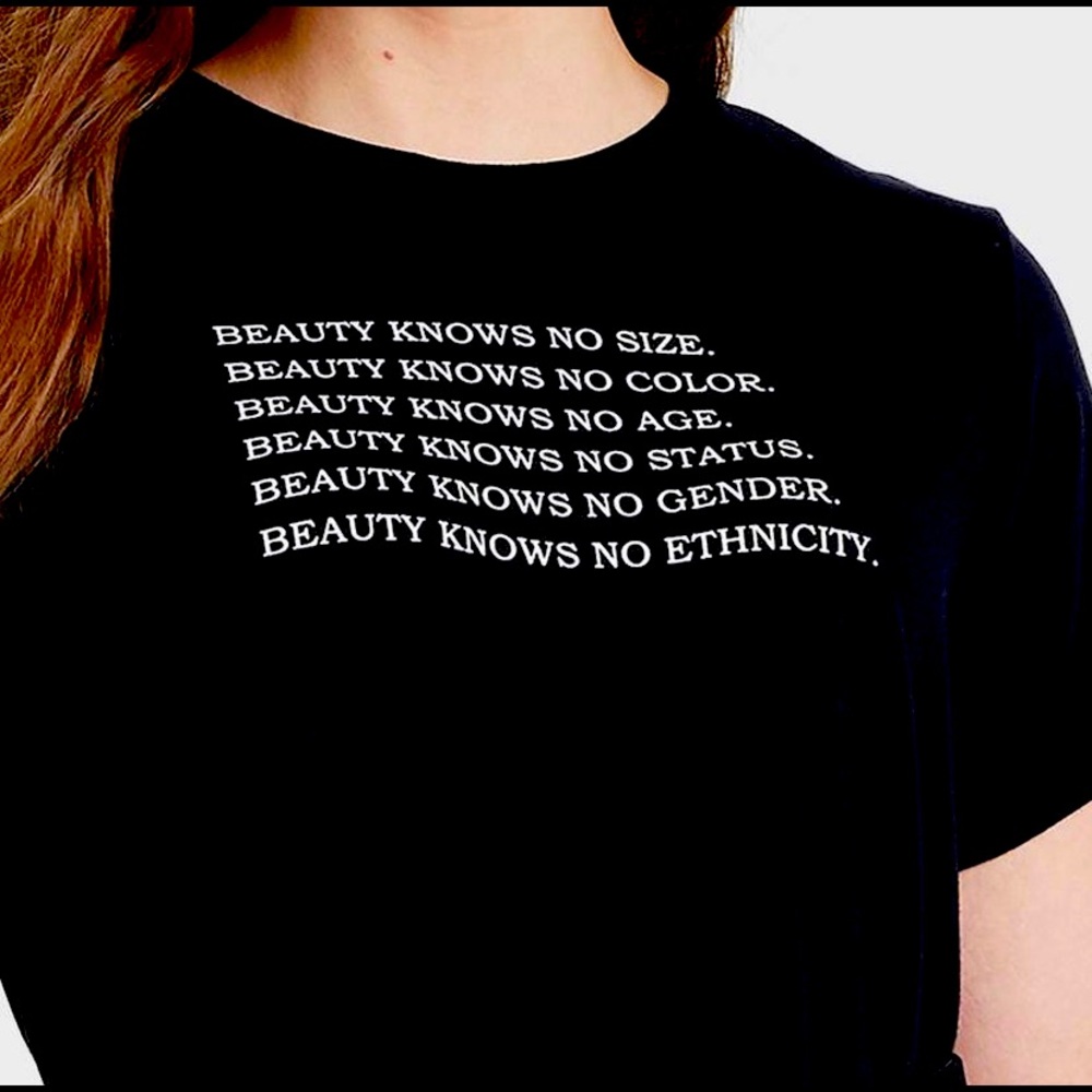 Plus Size Beauty Short Sleeve Shirt